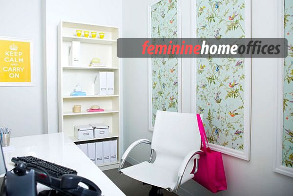 feminine home office