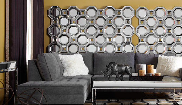 geometric octagonal mirror