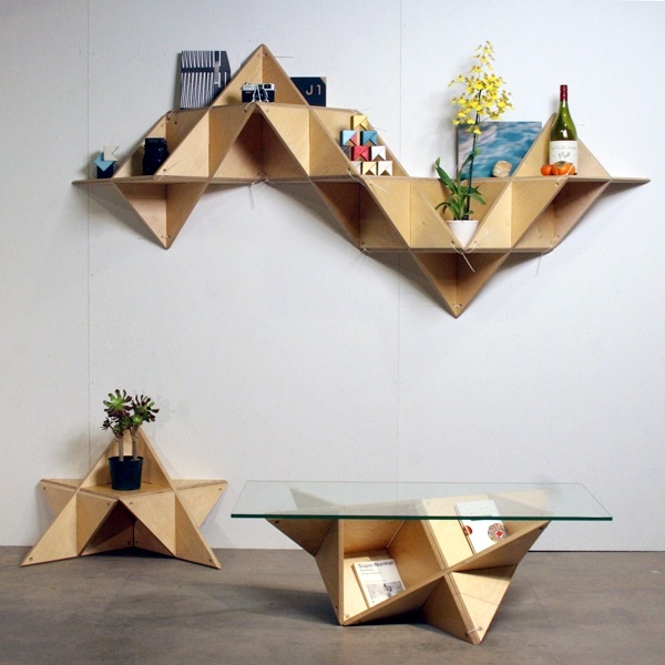 geometric shelf