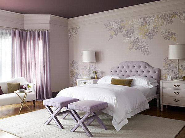 glamorous lavender teen girls bedroom