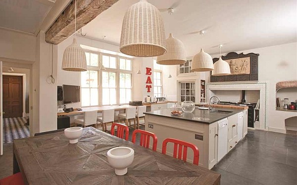 gorgeous kitchen with sleek furniture