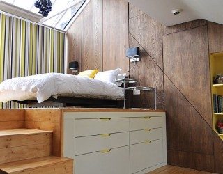 loft-style bedroom