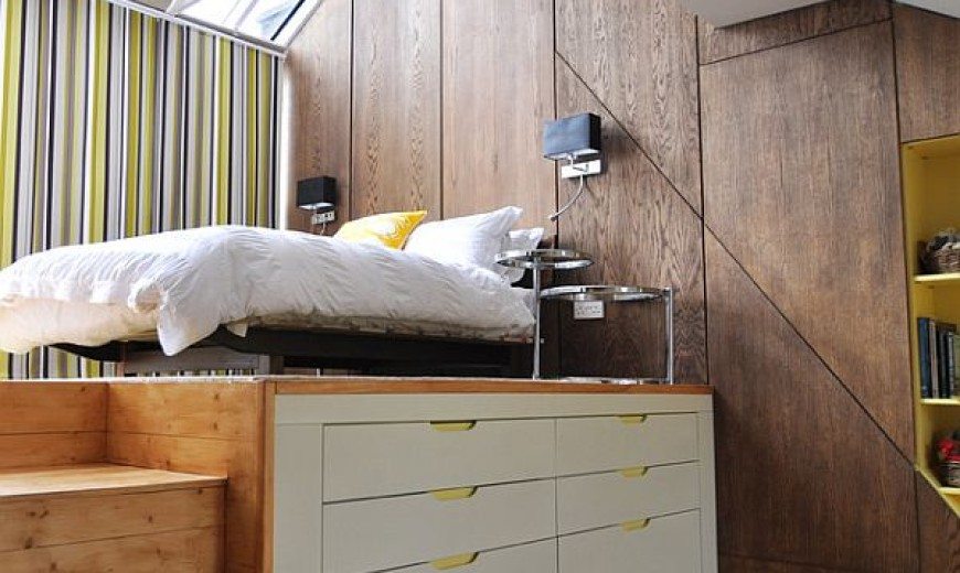 loft-style bedroom