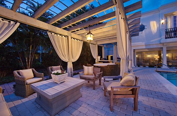 mediterranean style - outside patio