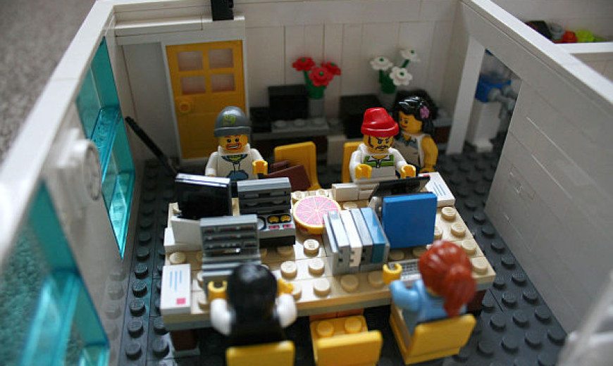 Office Space Made from Lego Bricks at Yard Digital in Edinburgh