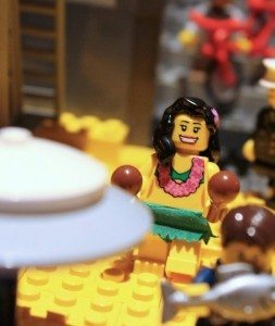 miniature Lego office - Yard Digital - wife