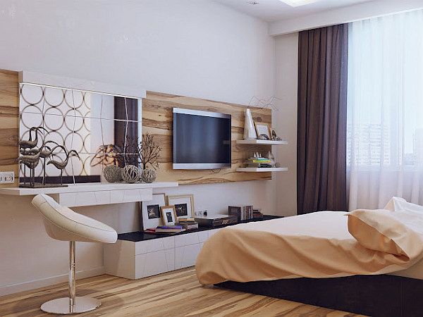 Interior ideas  Modern  bedroom  design  sparkles with cozy  