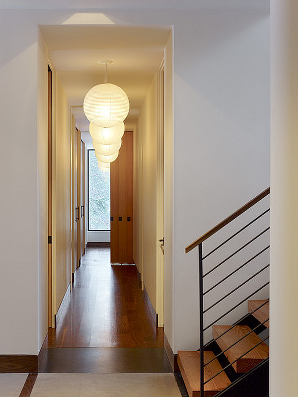 Modern hallway with neutral colors