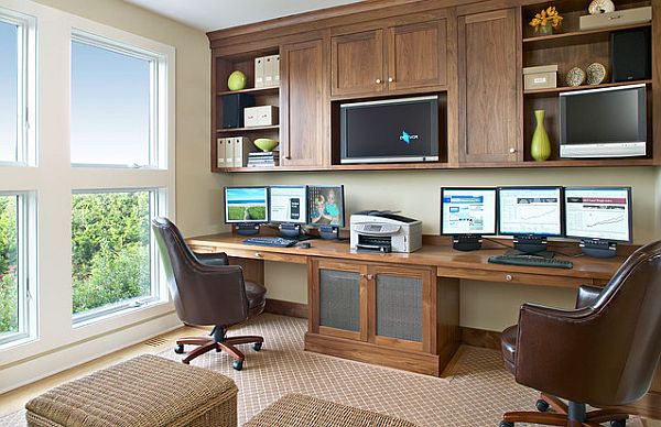 natural walnut home office furniture