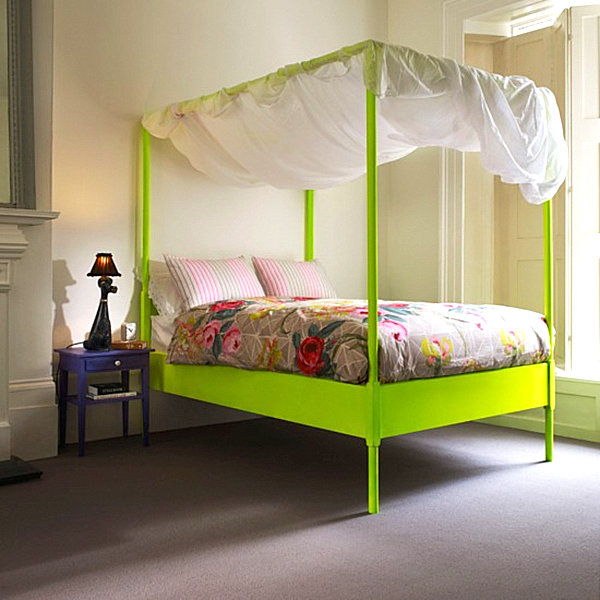 neon green poster bed