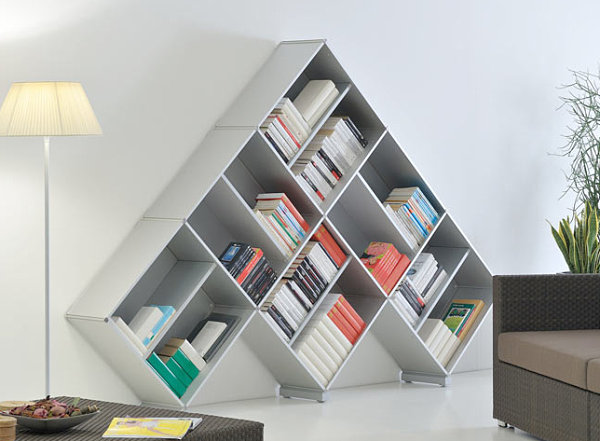 pyramid 3 geometric book case