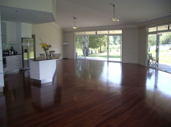 rotating house - large rounded living room