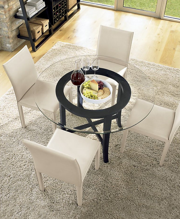 round modern halo dining table