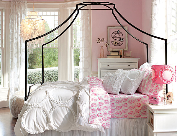 ruffled geometric teen bedding