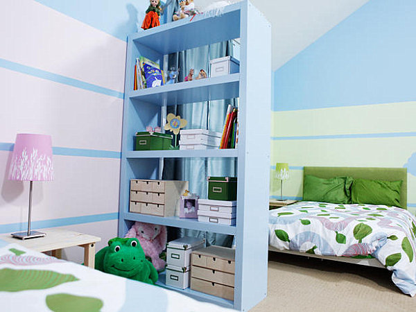 shared kids' room divider