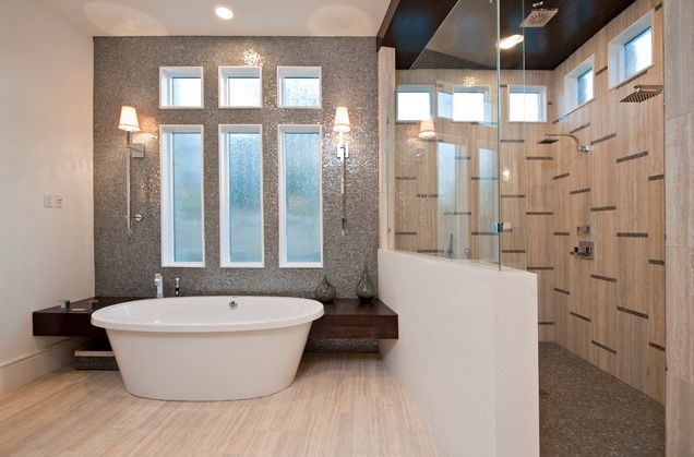 small-bathroom-with-sleek-bathtub-and-walk-in-shower