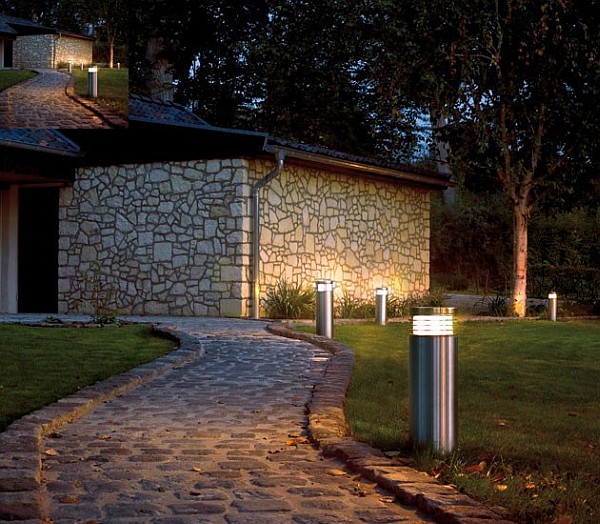 stylish bollard lamps for the alley