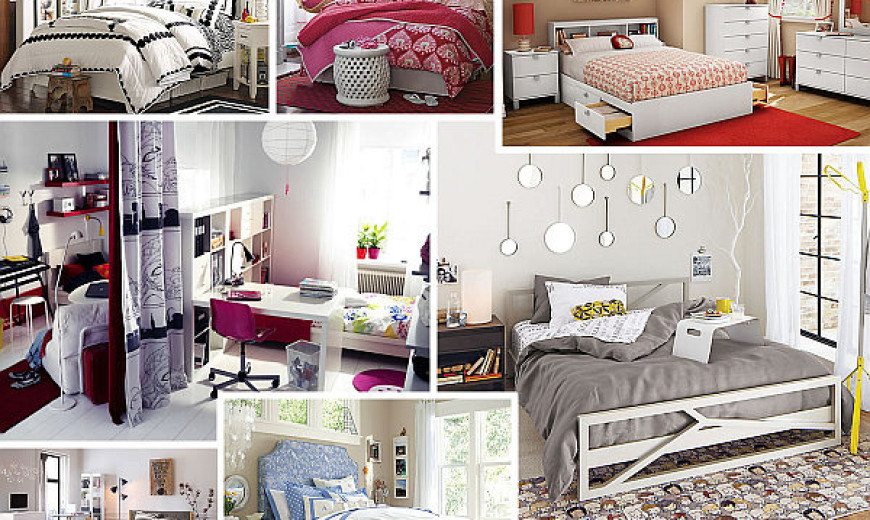 white bedroom for teenage girl