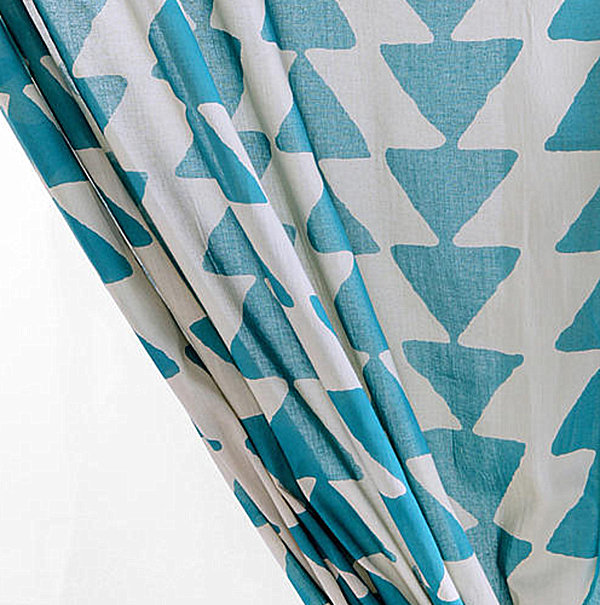 turquoise tribal curtains