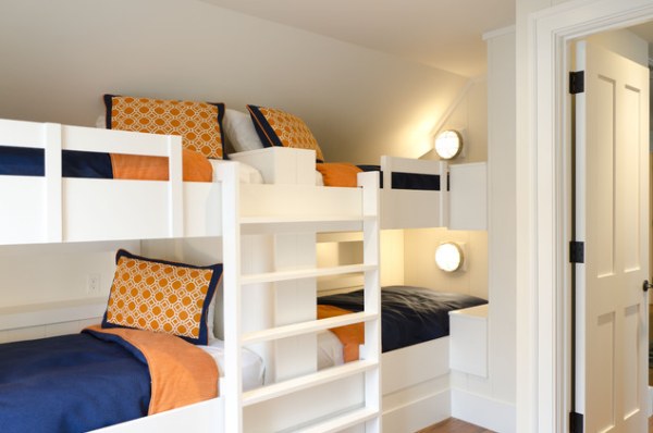 A bunk room guest room