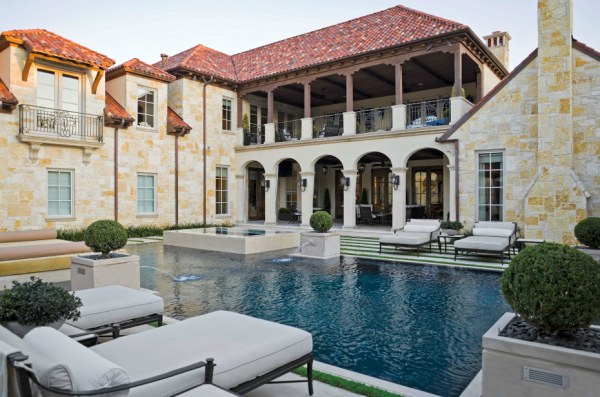 A fairy tale-style pool and terrace