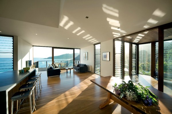 A light and airy modular home interior