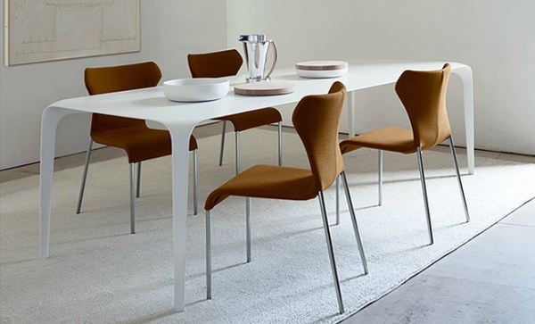 A white contemporary table