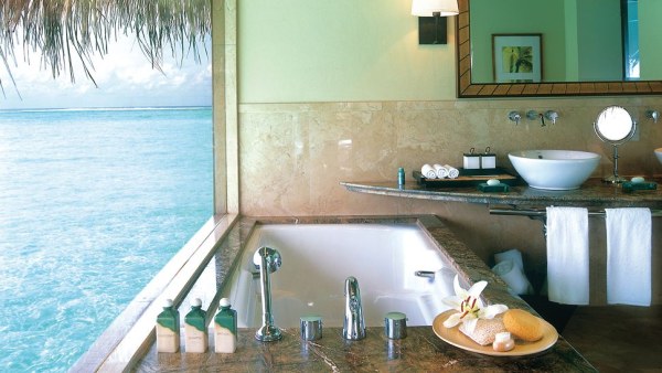 An ocean front bathroom