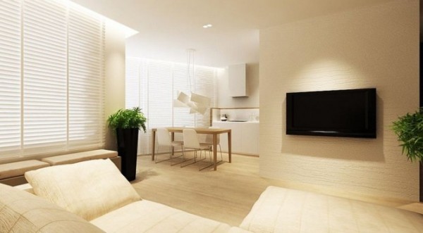 Bright living area design