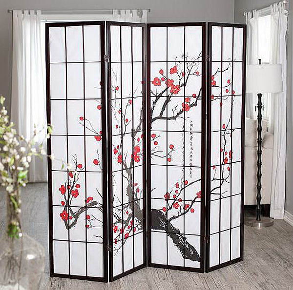 Cherry blossom privacy screen