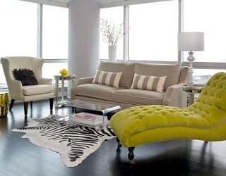 Chicago apartment makeover - Parisian flair living room