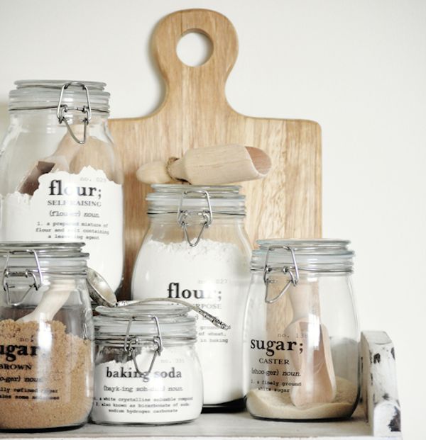 DIY pantry jars