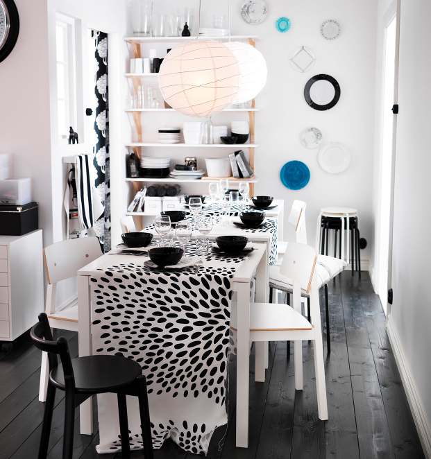 IKEA 2013 Catalog - Black white dining room