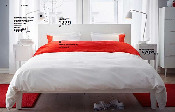 IKEA-2013-Catalog-bedroom-in-tangering-tango-and-white
