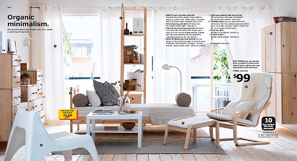 IKEA 2013 Catalog - minimalist living room setup