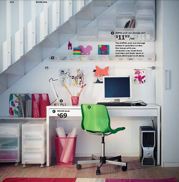 IKEA 2013 catalog - colorful home office desk