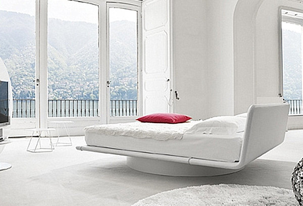 Italian leather bed