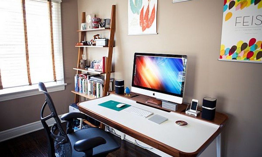 Modern Minimalist Home Office Desk Amalgamates Ergonomic Design With Elegant Form