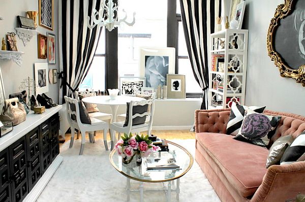 Vintage-French-Style-Living-Room-with-Pale-Pink-Couch