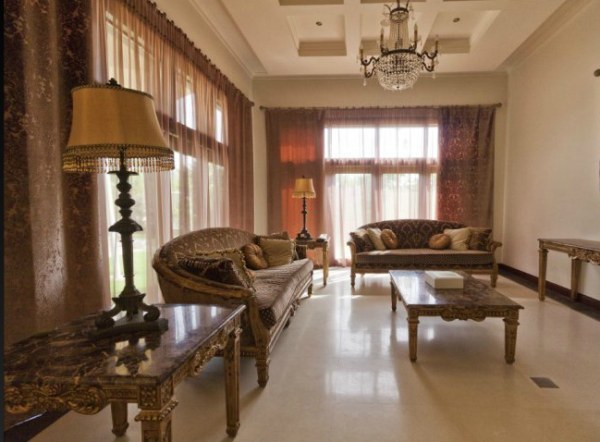a Dubai villa living area