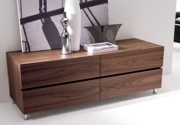 a modern wooden chest