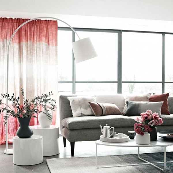 dip dyed ombre curtain