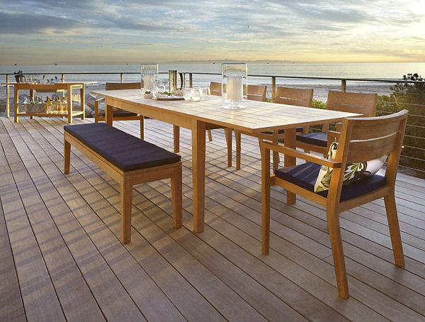 Dexter outdoor expandable 2024 dining table