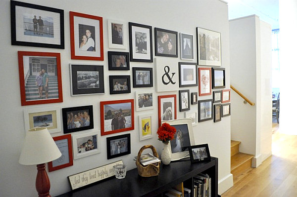 family gallery photo wall