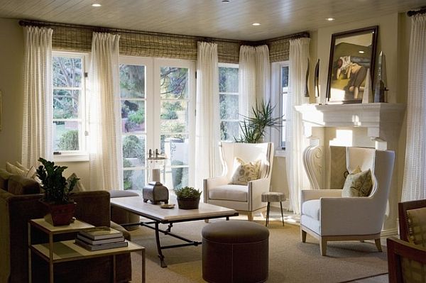 living room window treatments