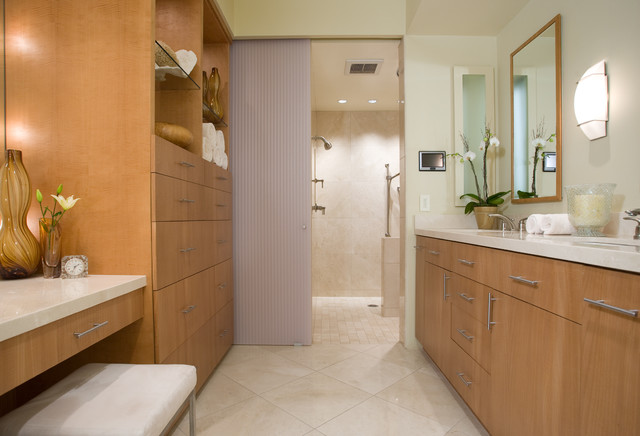 modern bathroom tile floor