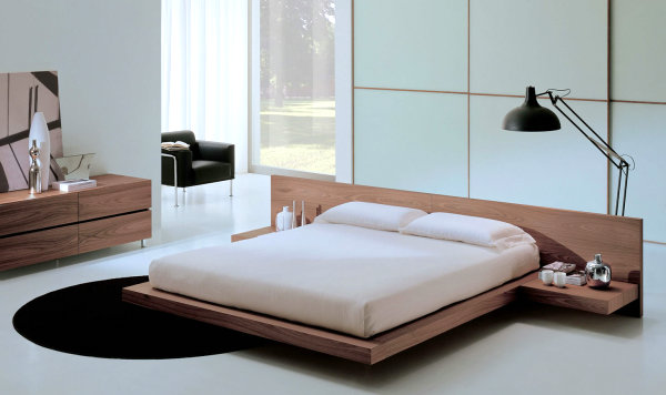 modern wooden bedroom set