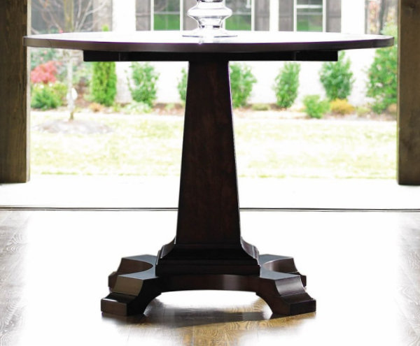 pedestal extended dining table