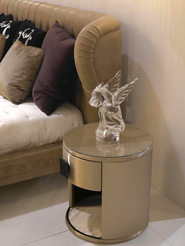 round bedside table