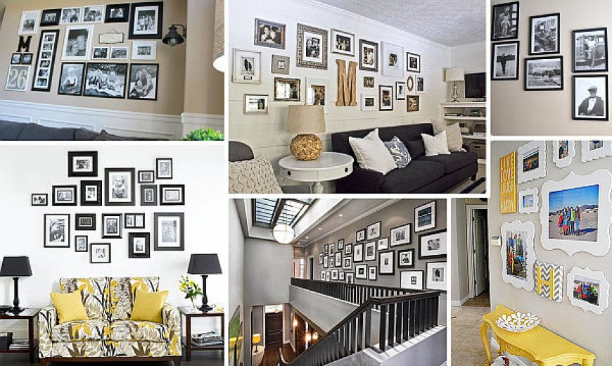 Displaying Family Photos On Your Walls, Decorating Living Room Walls With Family Photos
